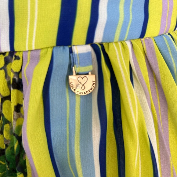 Lola Casademunt Colorful Pleated Maxi Skirt. European size 42/US 6 - Picture 8 of 9